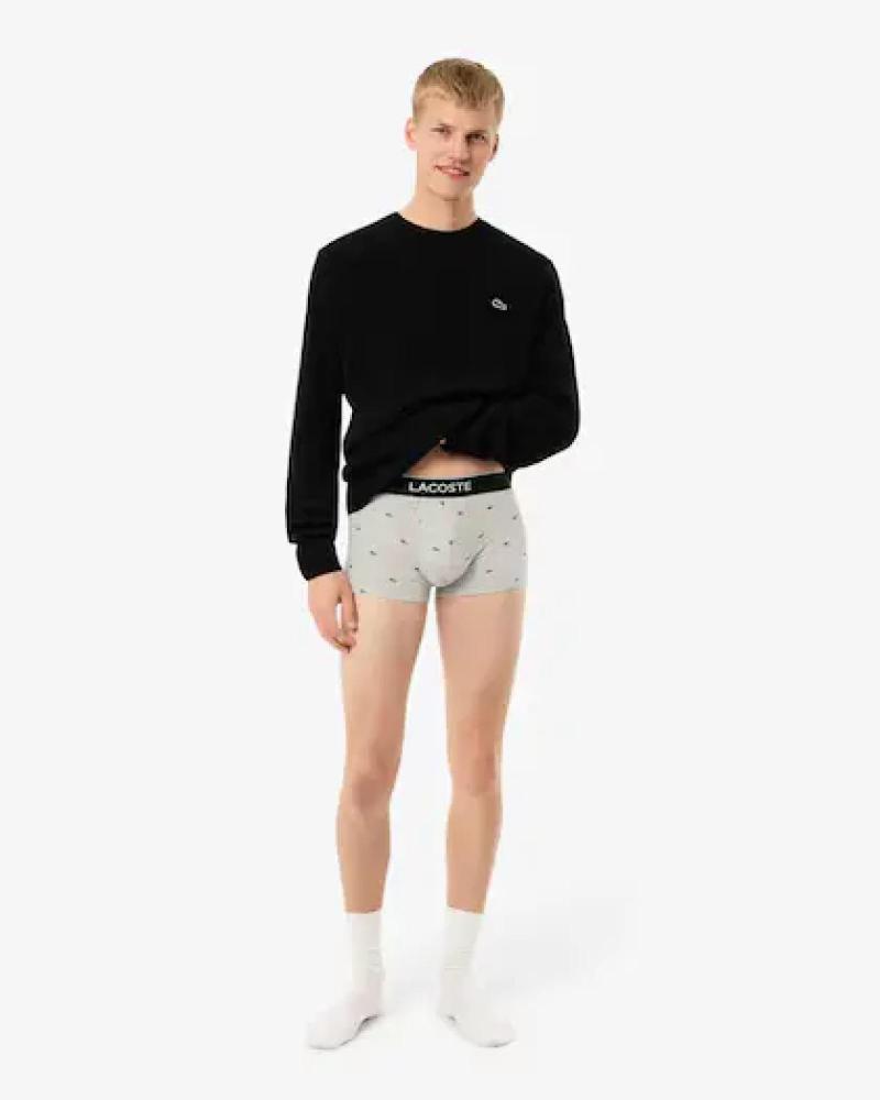 LACOSTE CALZONCILLOS CLÁSICOS BOXER 5H1299 CON LOGO TALLA MEDIA NEGRO NEGRO