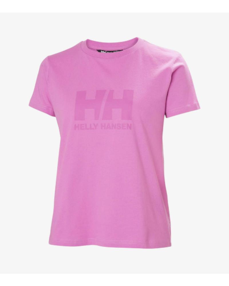 CAMISETA BÁSICA LOGO HELLY HANSEN 54593 MUJER ROSA ROSA