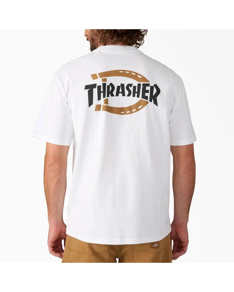 DICKIES CAMISETA THRASHER X TEE SS GRAPHIC WHITE NAN