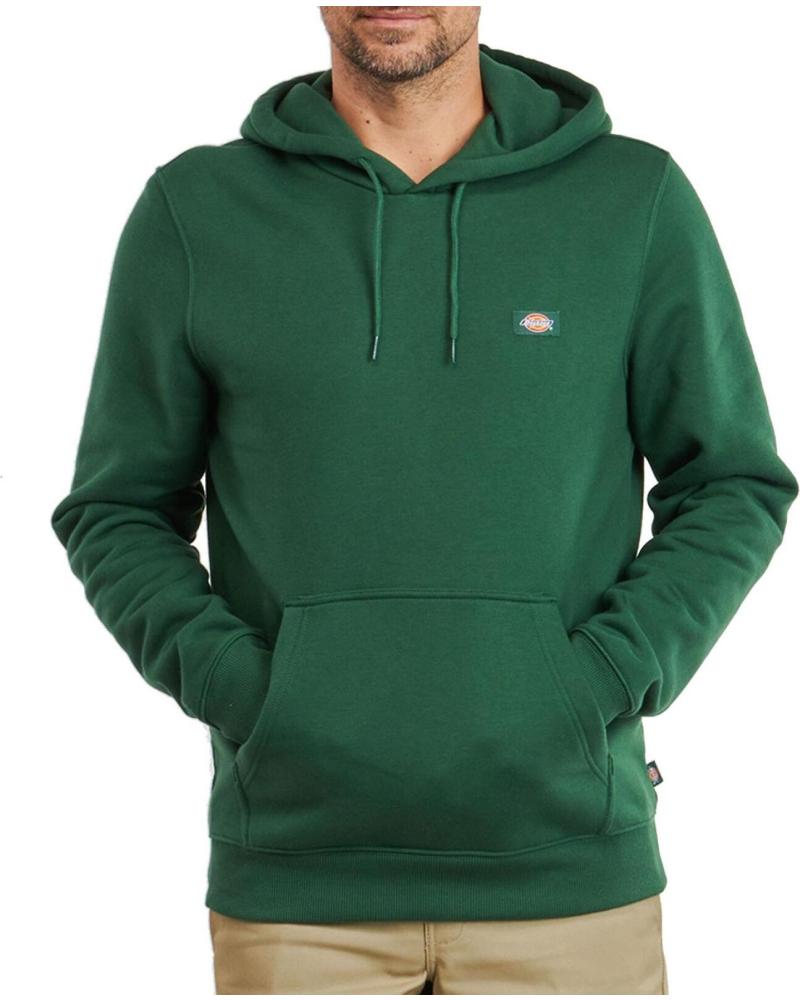 SUDADERA DICKIES CON CAPUCHA Y BOLSILLO FRONTAL PARA HOMBRE, COLOR VERDE GREEN