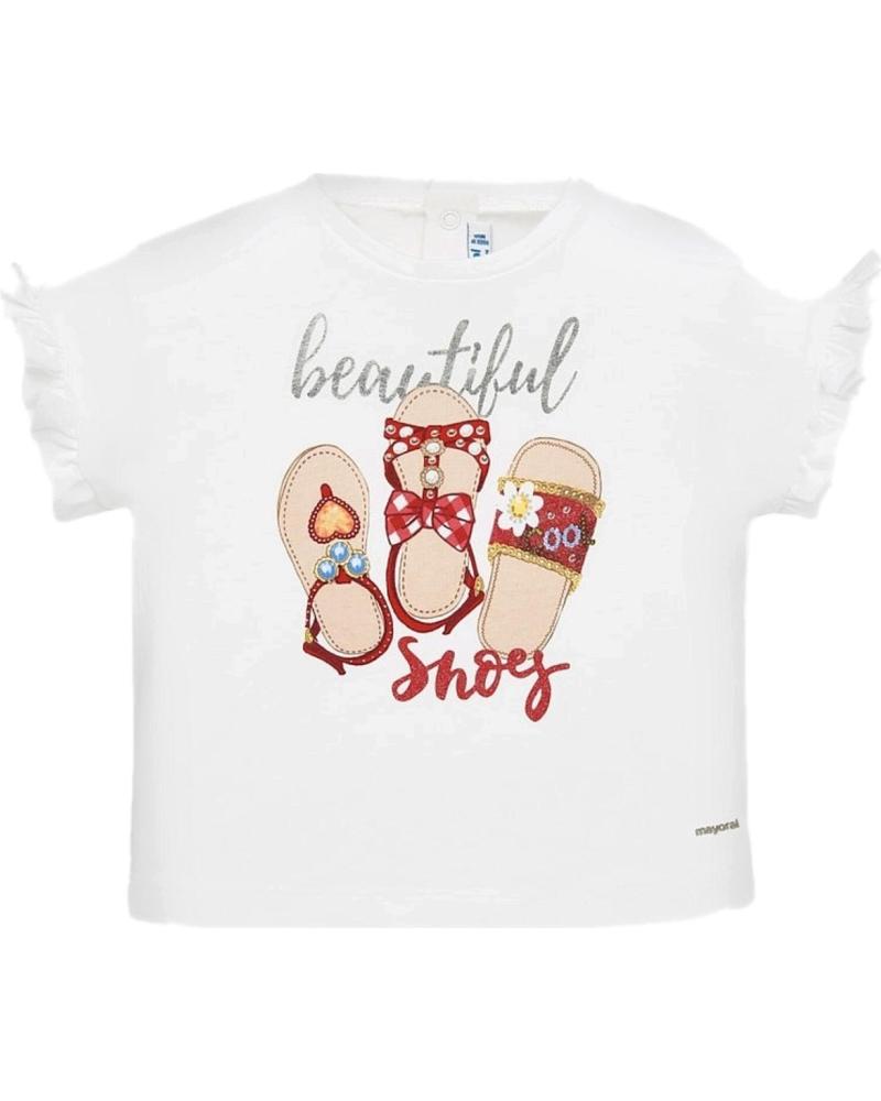 CAMISETA MAYORAL 1064 ESTAMPADA 'BEAUTIFUL BABY' BLANCO BLANCO