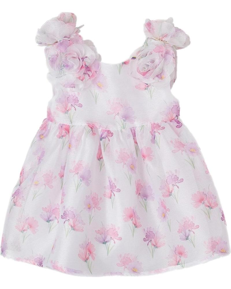VESTIDO CASUAL INFANTIL MAYORAL FLORAL ROSA ROSA