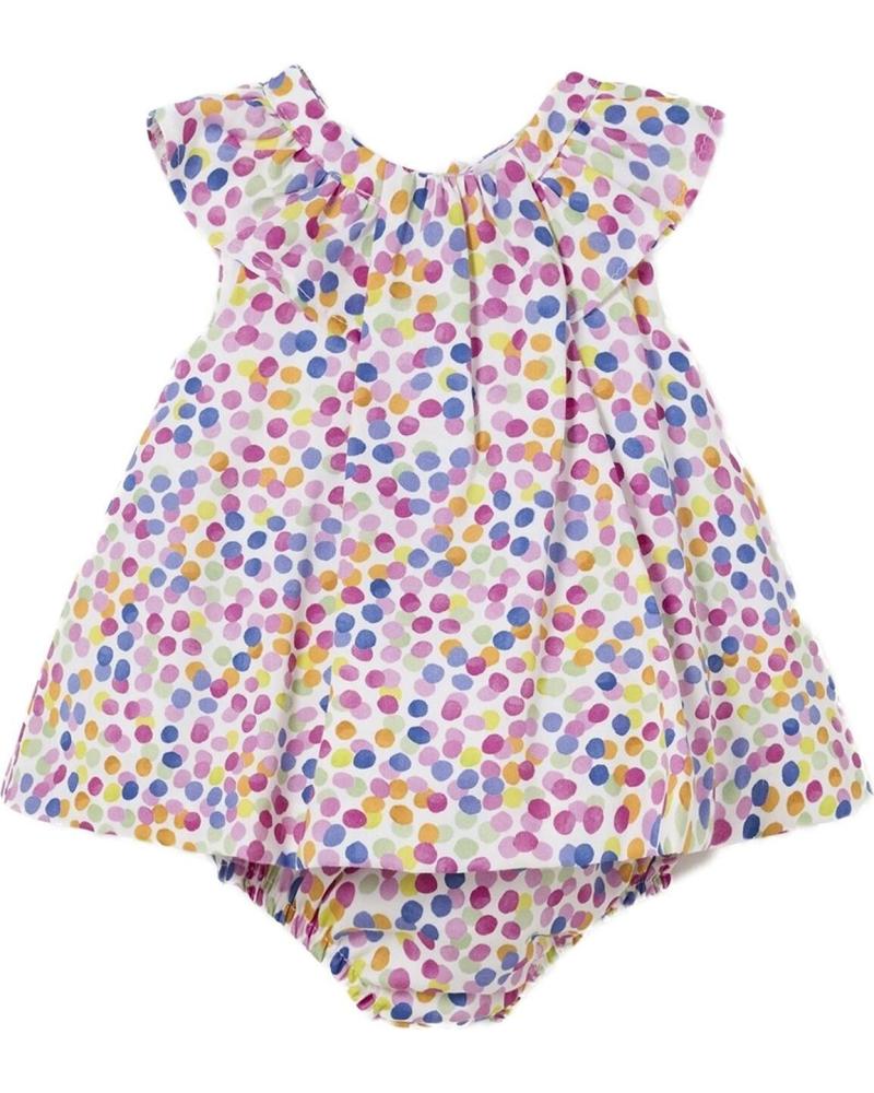 VESTIDO INFANTIL MAYORAL CON CUBREPAÑAL ESTAMPADO, MODELO 1834 AZUL