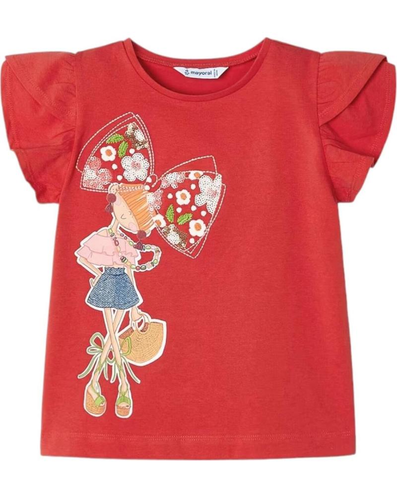 MAYORAL CAMISETA ROJA CON ESTAMPADO DE NIÑA MAYORAL ROJO
