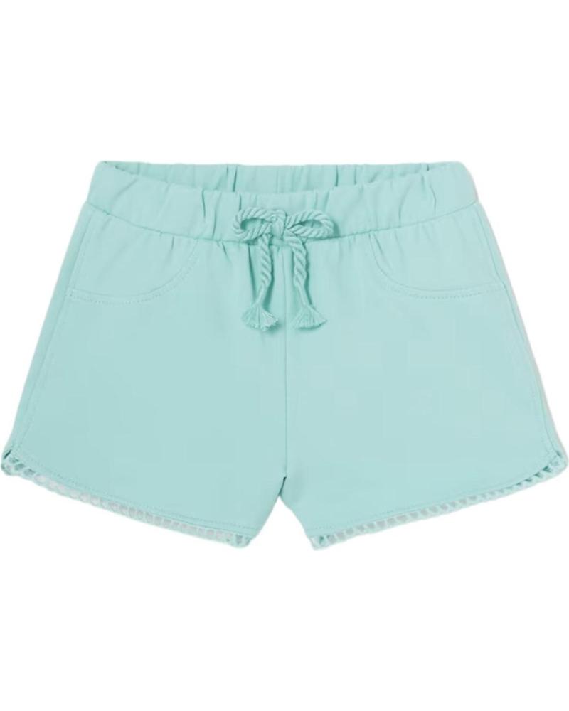 PANTALÓN CORTO DE FELPA MAYORAL PARA BEBÉ NIÑA, MODELO 603, VERDE VERDE