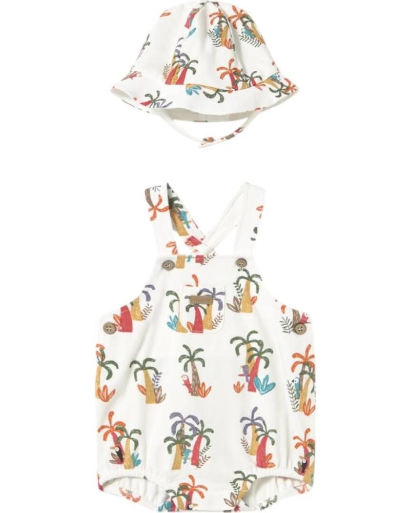 CONJUNTO PETO BOMBACHO Y GORRO ESTAMPADO TROPICAL BEBÉ NIÑO MAYORAL 1613 VARIOS COLORES