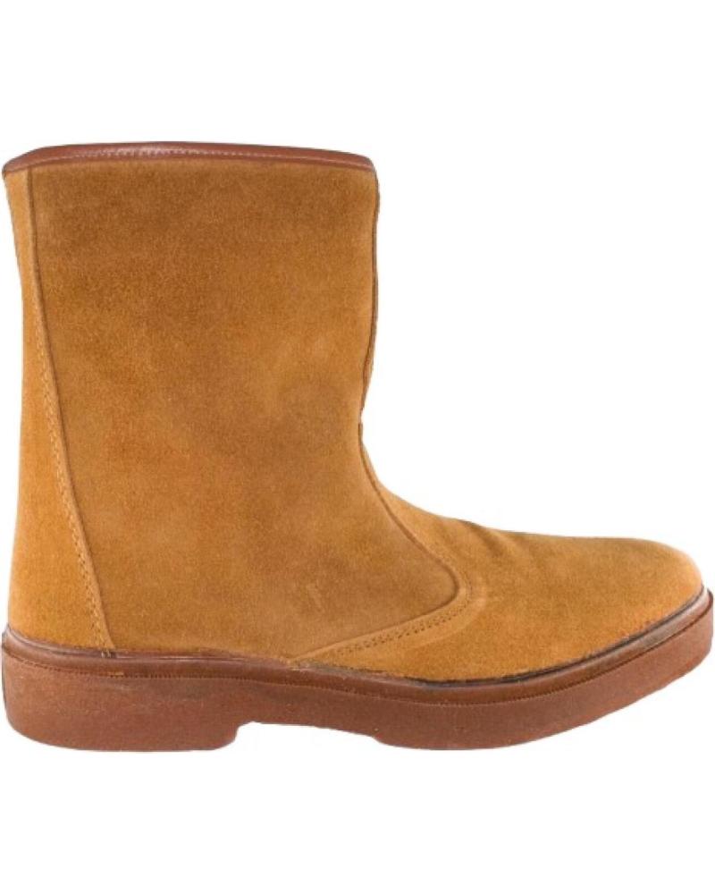 BOTAS DE MEDIA CAÑA SEVILLAS HOMBRE EN SERRAJE CON CREMALLERA LATERAL MARRóN