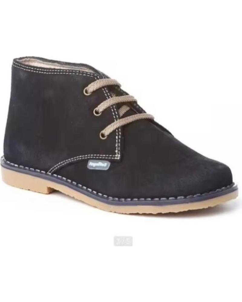 BOTÍN ANGELITOS DE PIEL SERRAJE HECHO EN ESPAÑA, MODELO AZUL AZUL