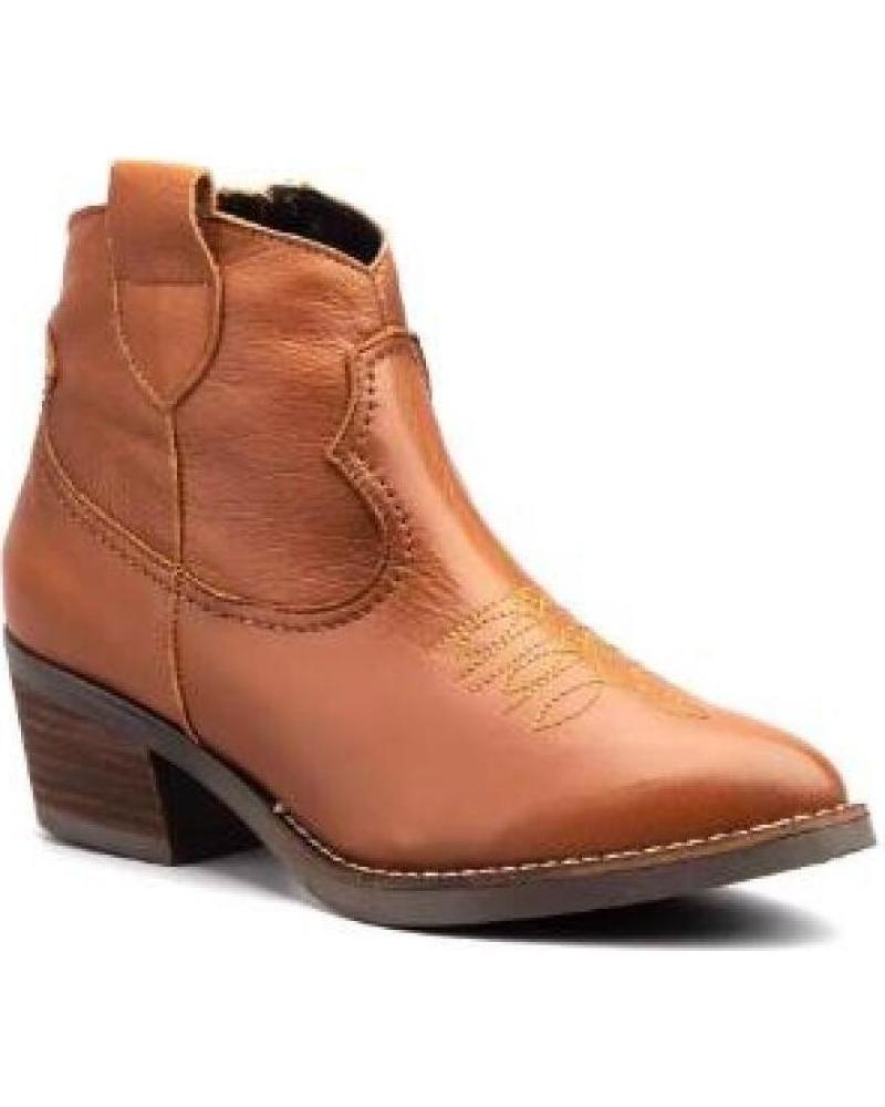 BOTINES COWBOY MUJER JAM MODELO MARRÓN PIEL MARRóN