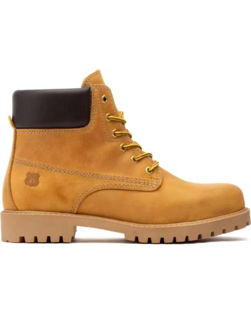 JAM BOTAS DE HOMBRE ESTILO PANAMA EN PIEL MARRÓN MARRóN