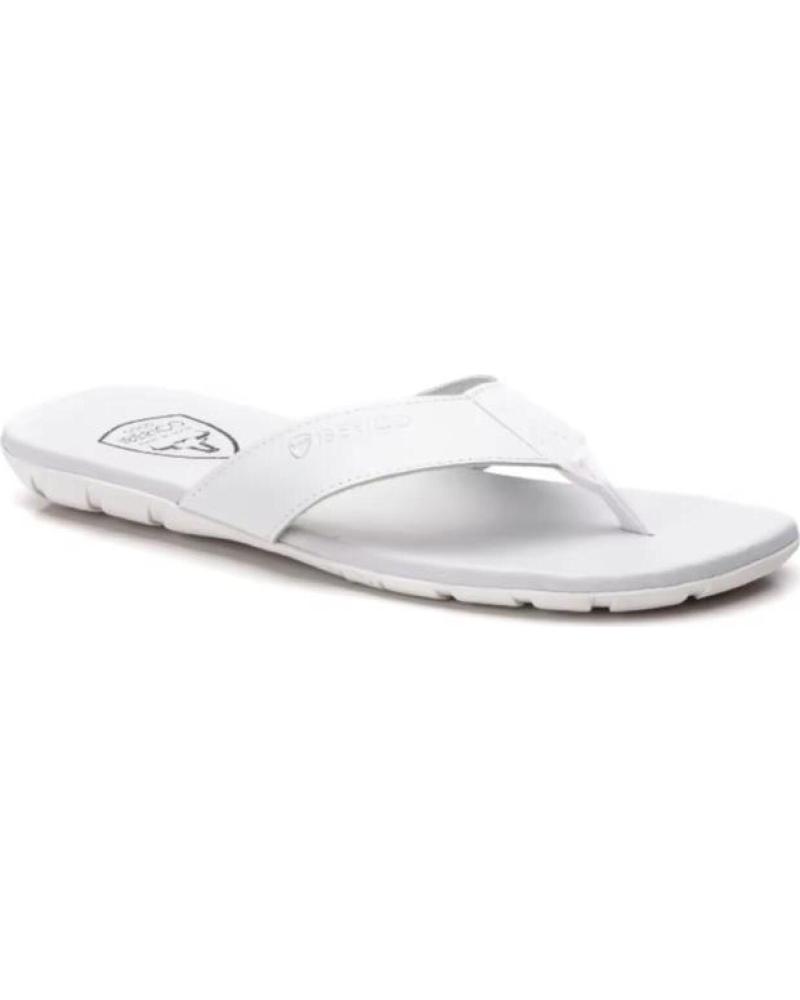 SANDALIAS DE PIEL PARA HOMBRE IBERICO SHOES MODELO 25000 TALL BLANCO BLANCO