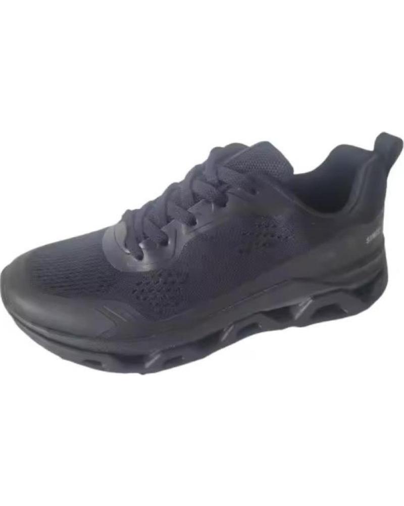 ZAPATILLAS DEPORTIVAS JOMIX HOMBRE LIGERAS CON SUELA DE VOLUMEN NEGRO NEGRO