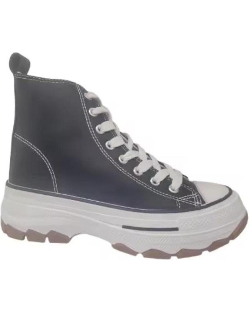 BOTINES KATOSINES DE POLIPIEL CON PLATAFORMA TRACK PARA MUJER NEGRO