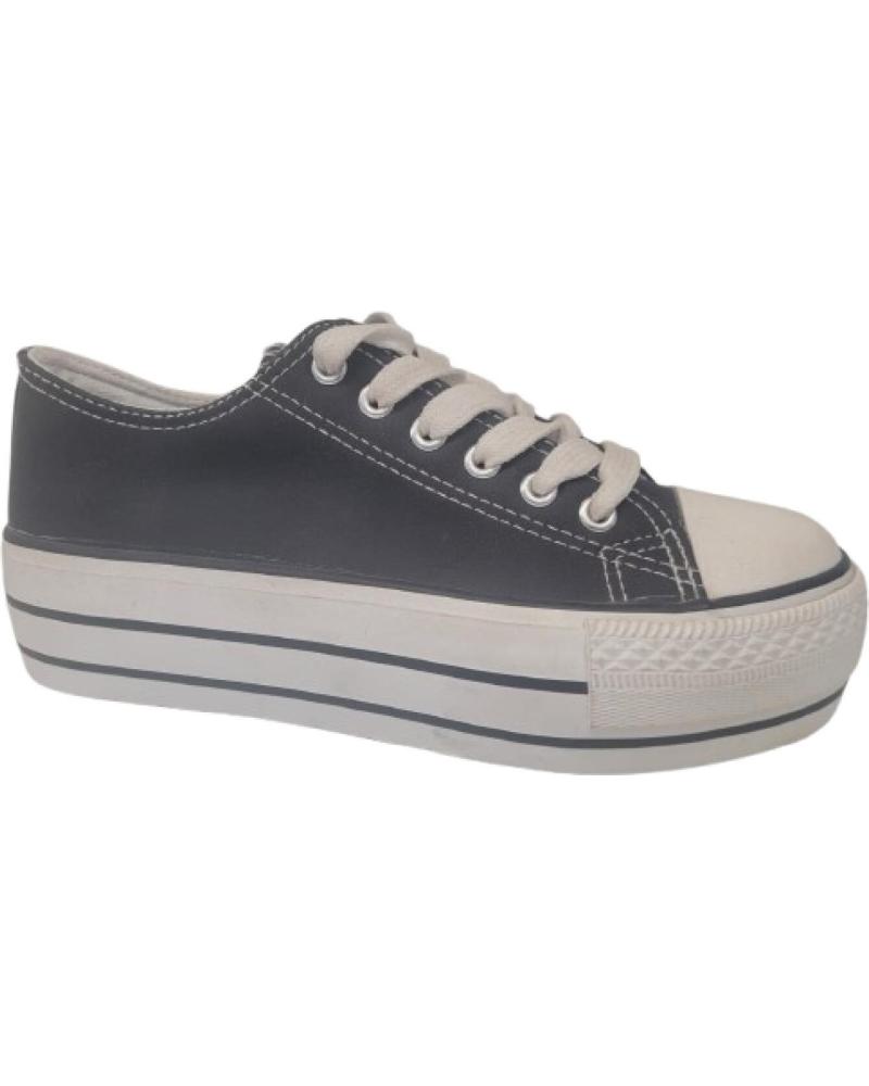ZAPATILLAS KATOSINES MUJER POLIPIEL TRIPLE SUELA NEGRO