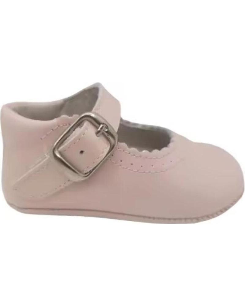 MERCEDITAS DE CHAROL CITOS BEBÉ ROSA CON HEBILLA ROSA