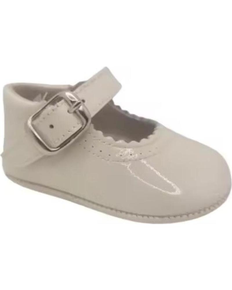 CITOS MERCEDITAS CHAROL PIEL BEBÉ CON HEBILLA BEIGE