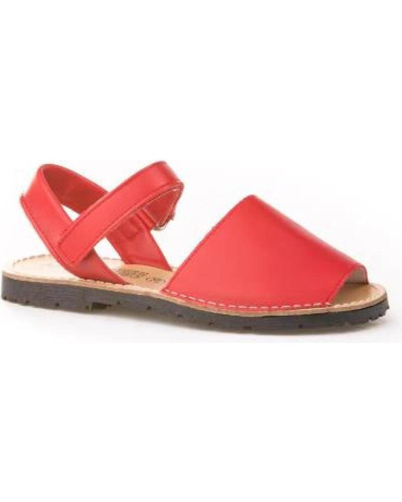 SANDALIAS MENORQUINAS ANGELITOS CON PULSERA ROJA ROJO