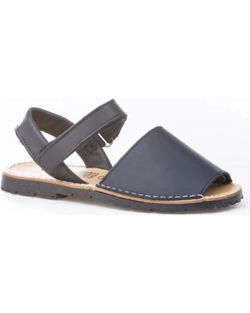 SANDALIAS MENORQUINAS ANGELITOS CON PULSERA AZUL MARINO AZUL