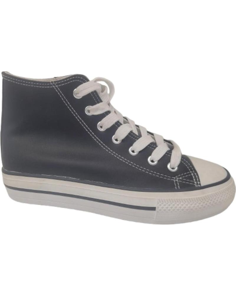 BOTÍN KATOSINES DE POLIPIEL CON DOBLE SUELA NEGRO NEGRO