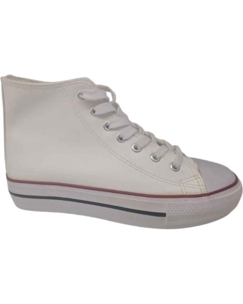 BOTÍN KATOSINES DE POLIPIEL CON DOBLE SUELA BLANCO