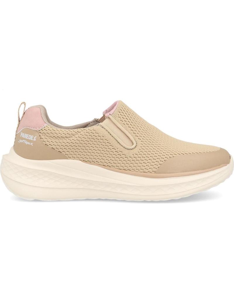 ZAPATILLAS CASUAL MUJER PAREDES AJUY SLIP-ON BEIGE BEIGE BEIGE