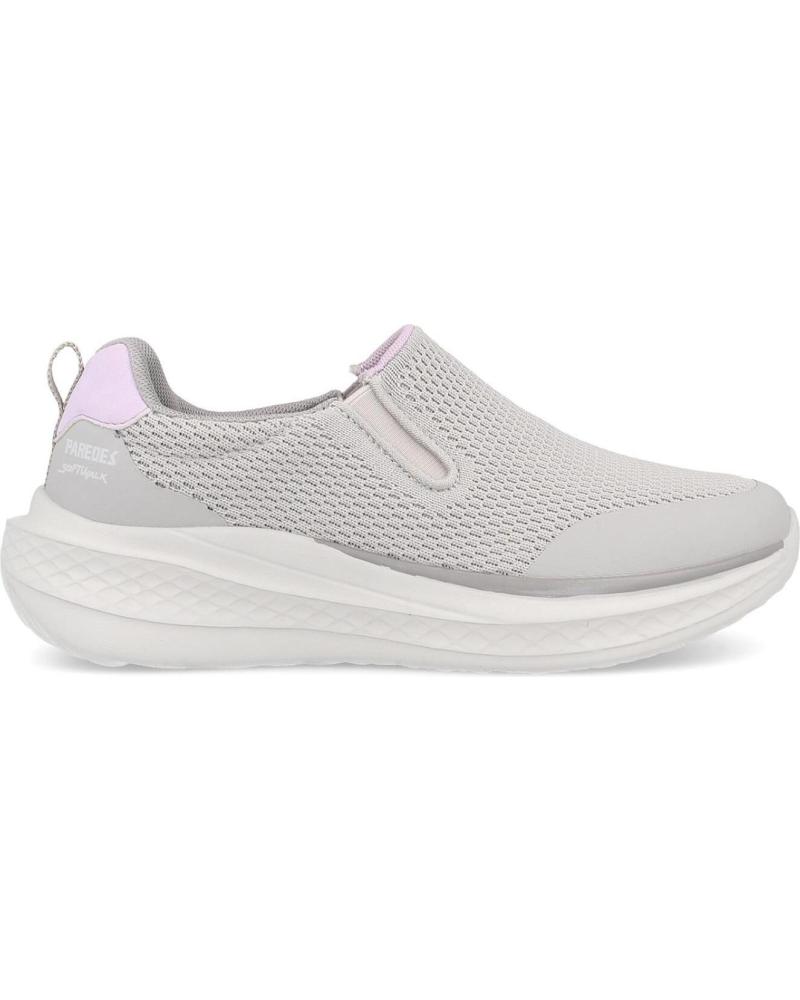 ZAPATILLAS CASUAL MUJER PAREDES AJUY SLIP-ON GRIS GRIS GRIS