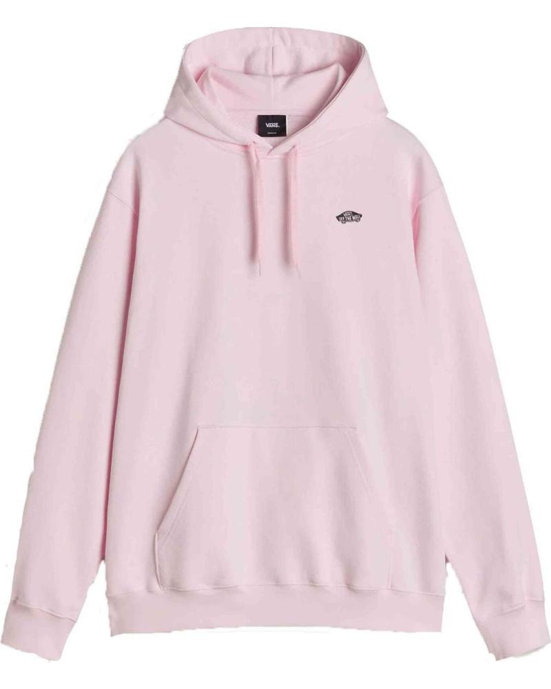 SUDADERA VANS OFF THE WALL STYLE 76 II LOOSE FIT CON CAPUCHA ROSA PASTEL NAN