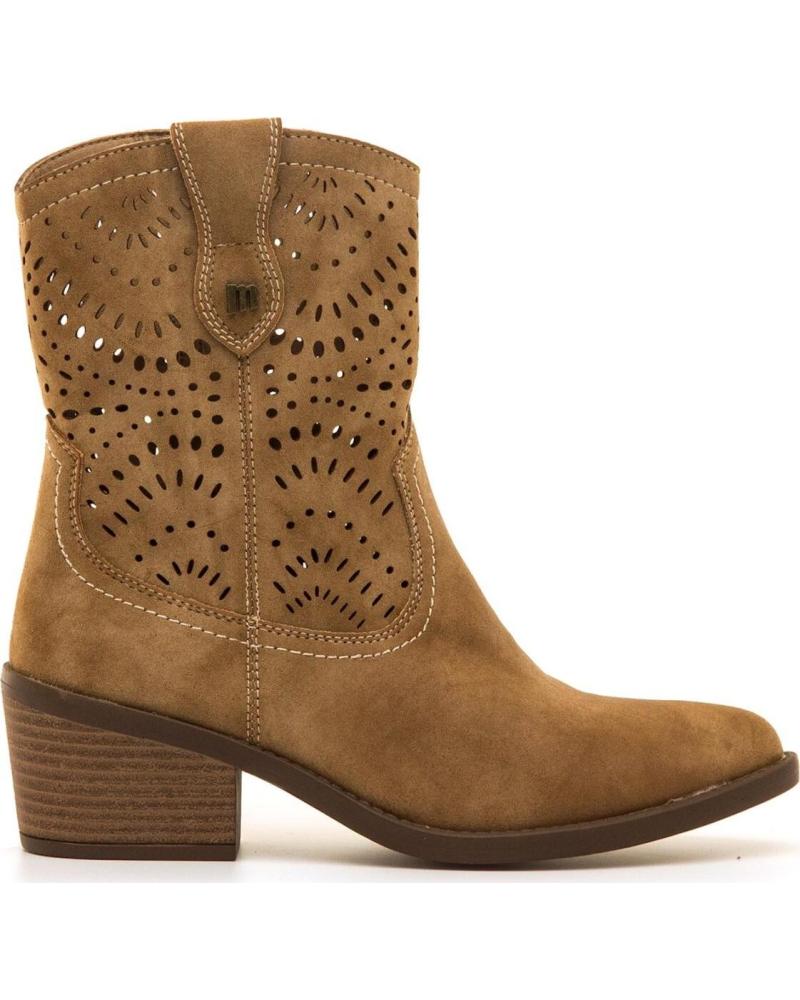 BOTAS MTNG 55485 ANTE TROQUELADO MUJER MARRÓN CORTAS MARRóN