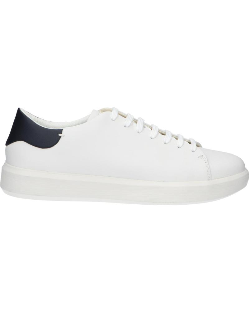 GEOX U VELLETRI ZAPATILLAS CASUAL HOMBRE PIEL BLANCA U45EAA C1000 WHITE
