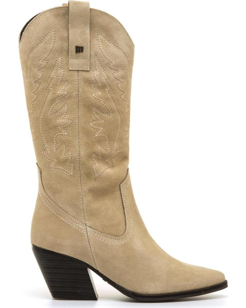 BOTAS COWBOY MTNG 55917 PARA MUJER BEIGE