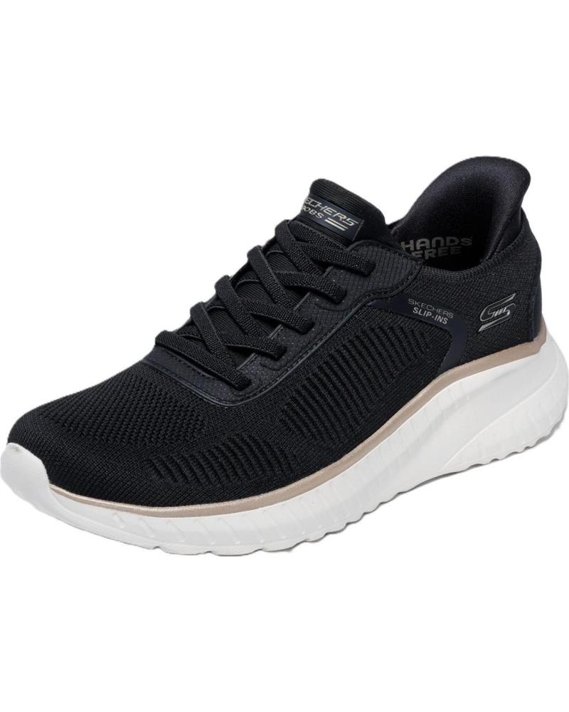 ZAPATILLAS SKECHERS BOBS SQUAD CHAOS MUJER NEGRO NEGRO