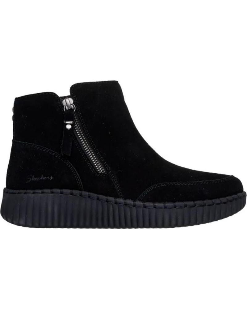 BOTINES PLANOS SKECHERS WILSHIRE BLVD - WEEKEND CRUSH MUJER NEGRO NEGRO