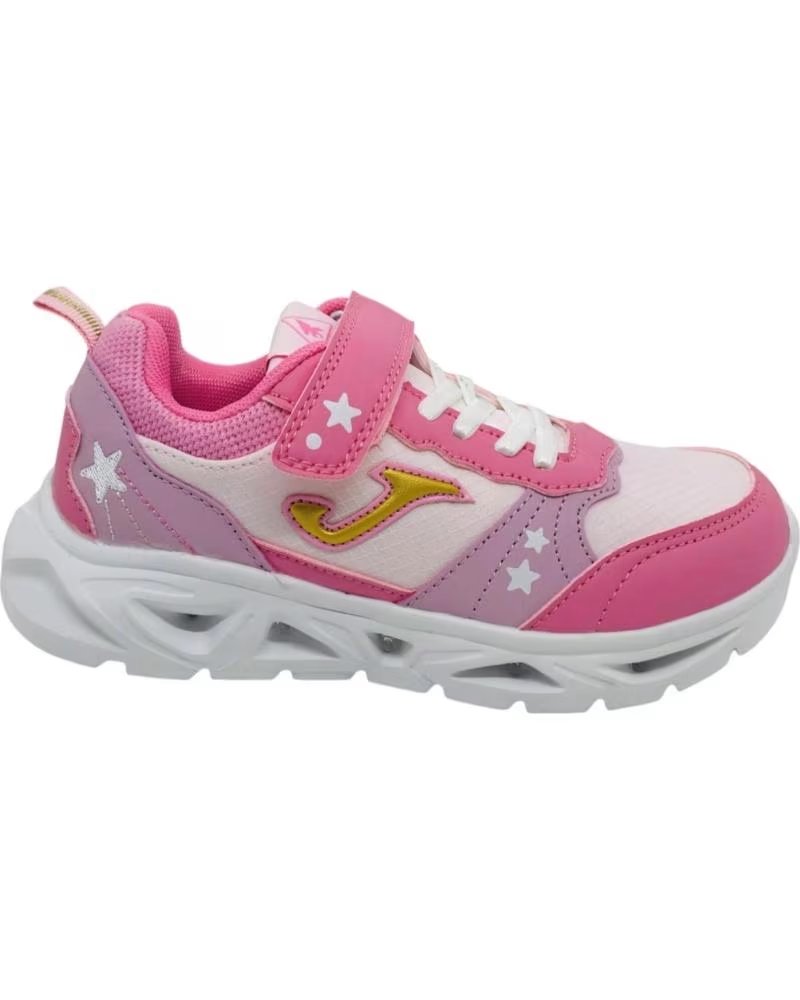 Zapatilla Deportiva Joma Nova Jr con Luces Infantil Rosa Rosa