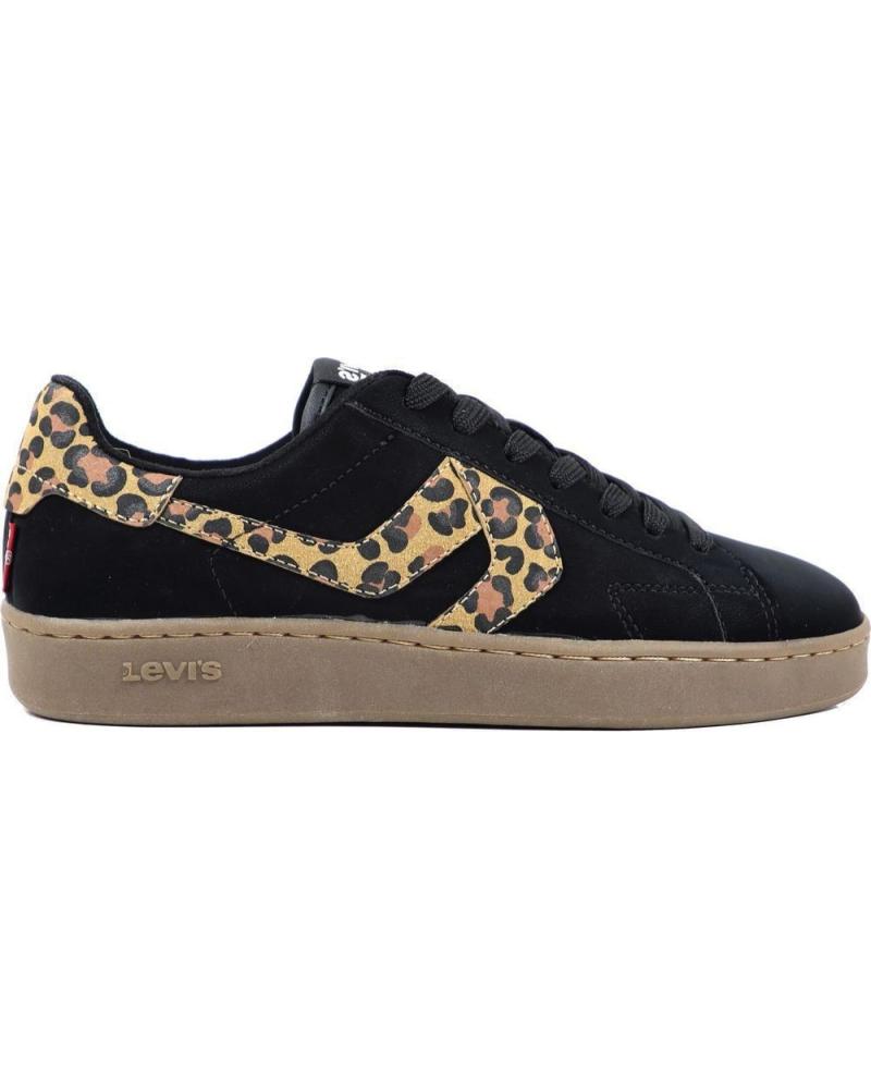 ZAPATILLAS LEVI´S SWIFT JR ANIMAL PRINT NEGRO PARA NIÑA NEGRO