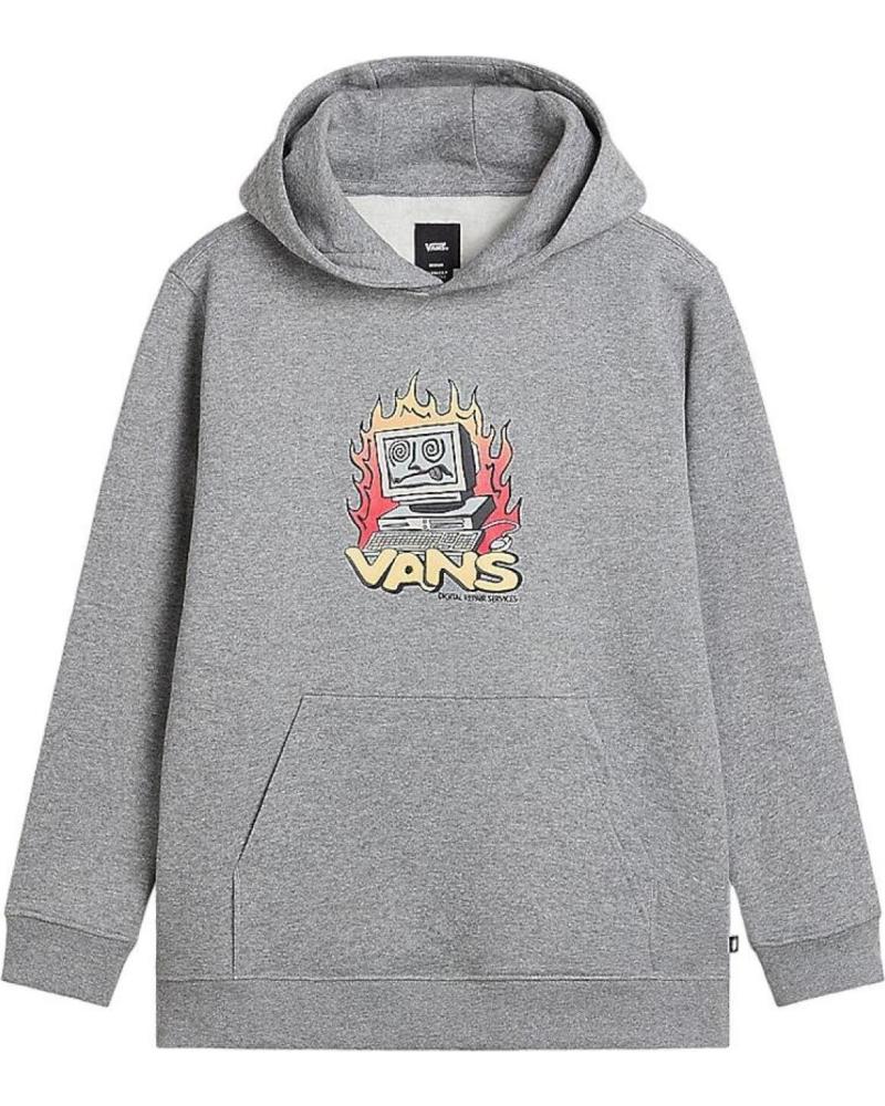 SUDADERA VANS DIGITAL REPAIR PO NIÑO GRIS