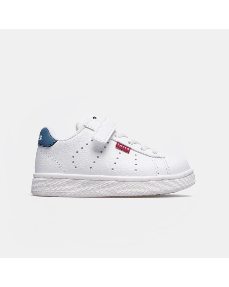 ZAPATILLAS LEVIS AVENUE MINI VAVE0210S 0063 VELCRO NIÑO BLANCO