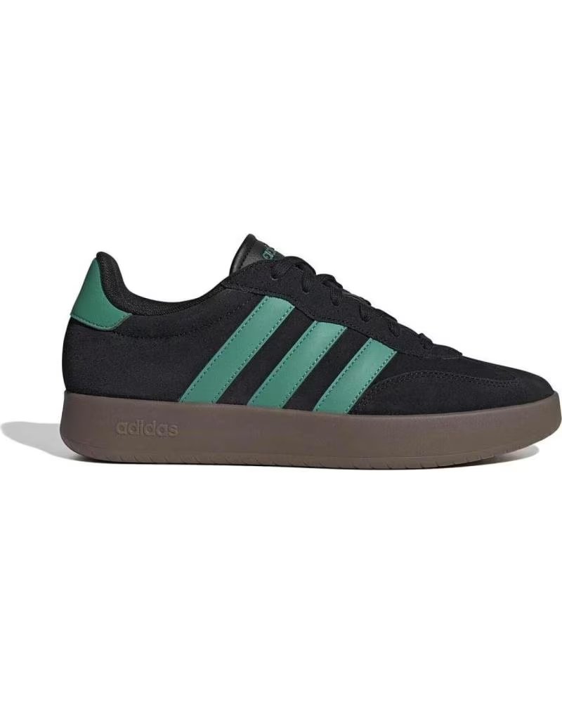 Zapatillas Adidas JR1326 Negras con Detalles Verdes Negro
