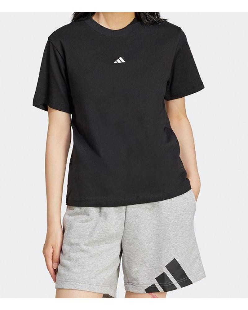 CAMISETA ADIDAS ESSENTIALS LOGO MUJER NEGRA NEGRO