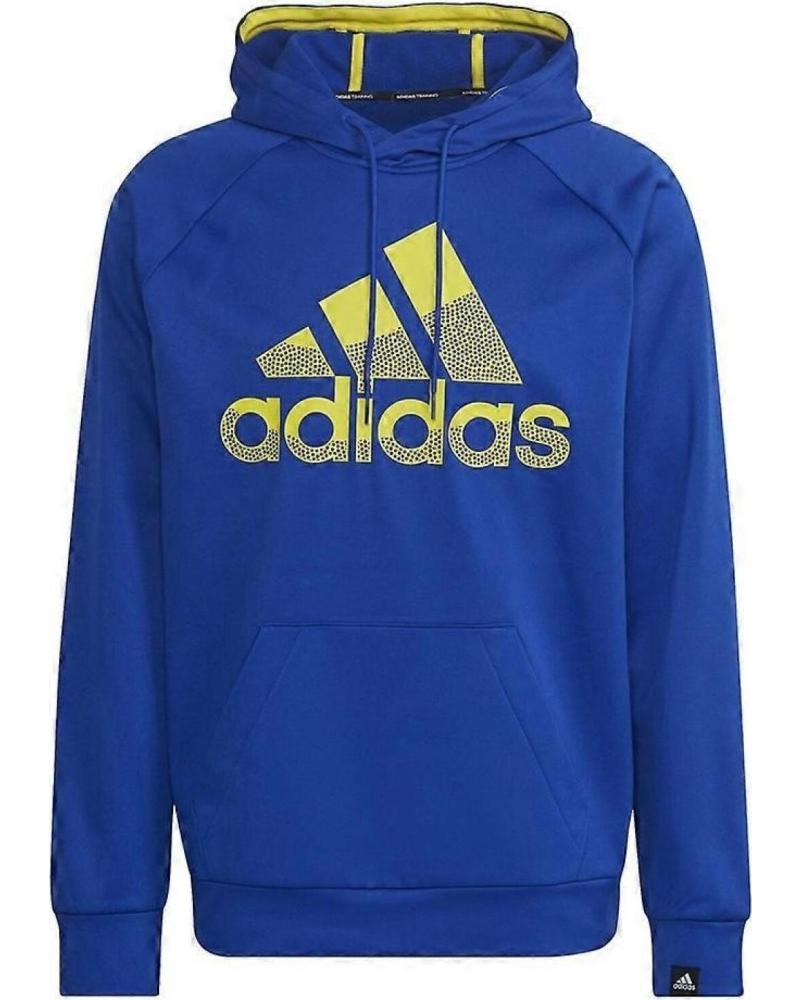 SUDADERA CON CAPUCHA ADIDAS M GG BIG BOS HD HK9840 HOMBRE AZUL AZUL