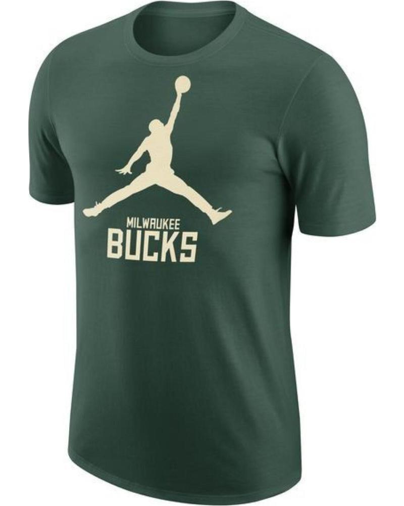 CAMISETA NIKE NBA MILWAUKEE BUCKS JORDAN LOGO HOMBRE VERDE VERDE