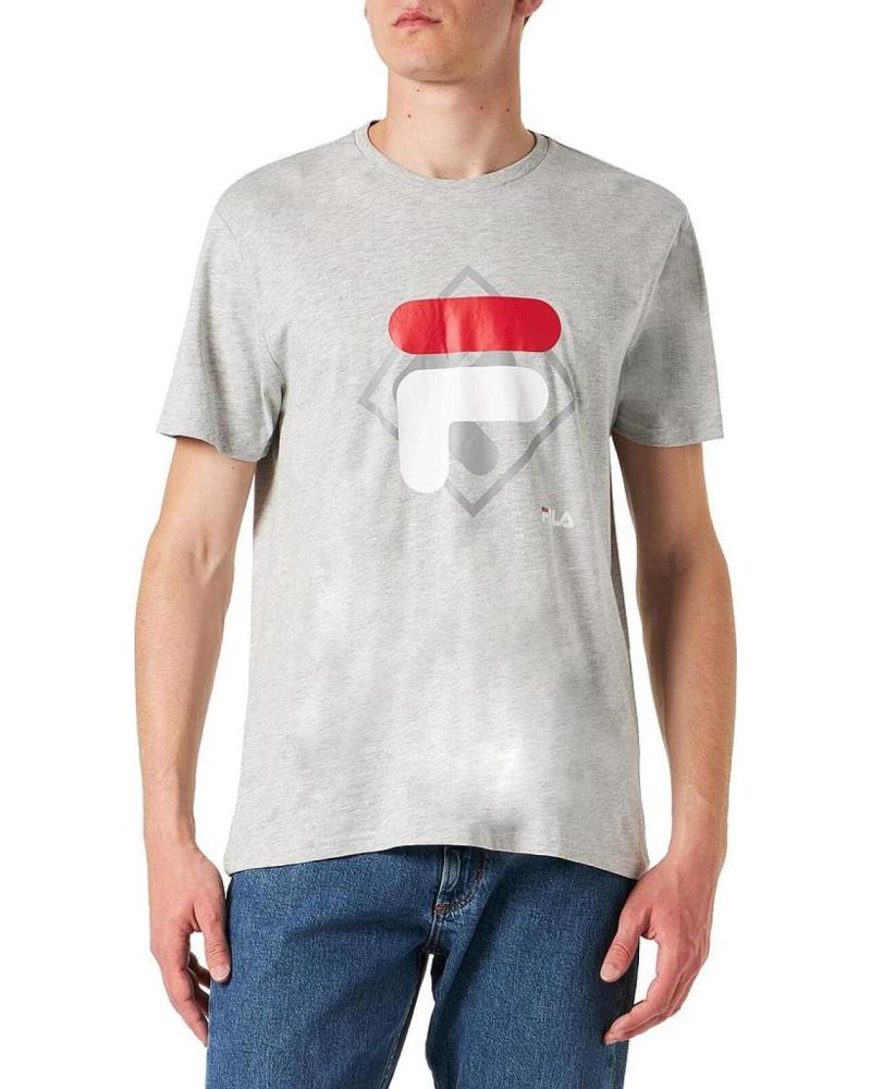 CAMISETA DEPORTIVA FILA FAM0447 PARA HOMBRE GRIS GRIS