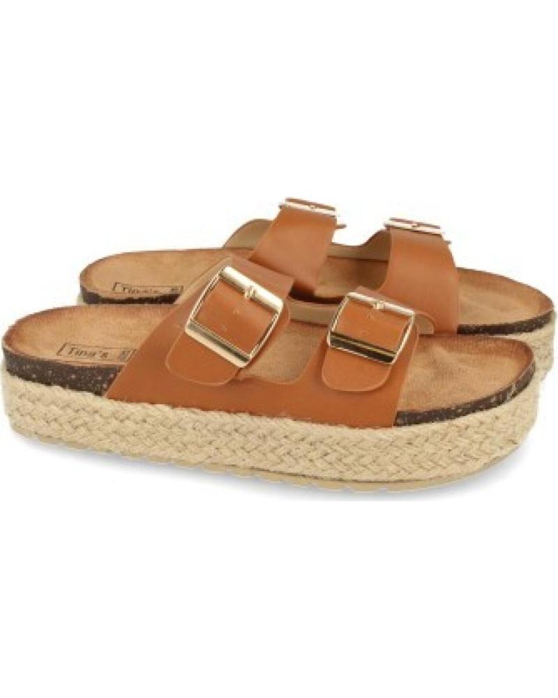 SANDALIAS DE DEDO SPORT3PUNTO0 21301 CAMEL CON DOBLE HEBILLA VARIOS COLORES