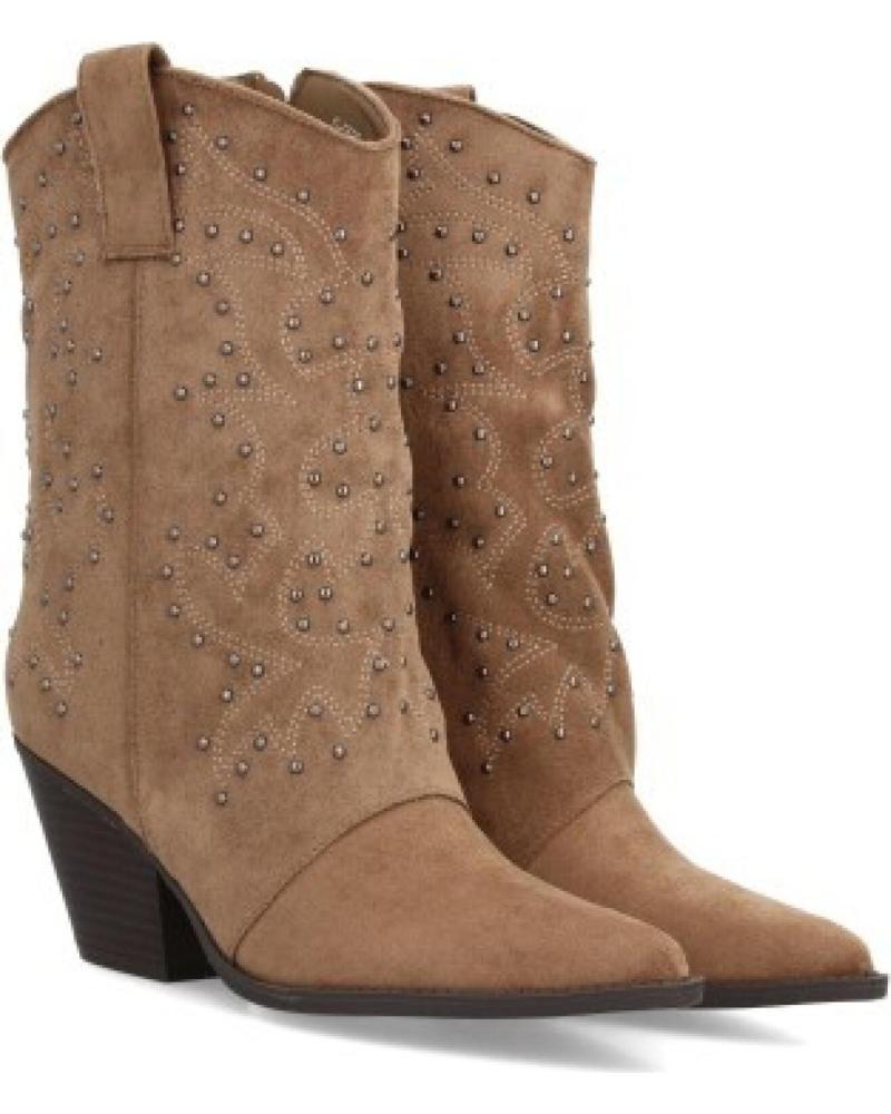 BOTAS DE TACÓN SPORT3PUNTO0 S-5539 CON DETALLE CALADO PARA MUJER VARIOS COLORES