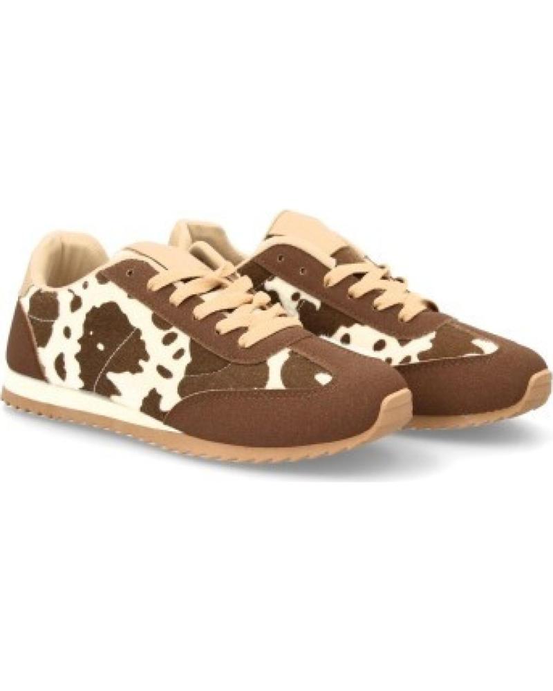 ZAPATILLAS CASUAL SPORT3PUNTO0 CUERO ESTAMPADO MUJER 9021 VARIOS COLORES