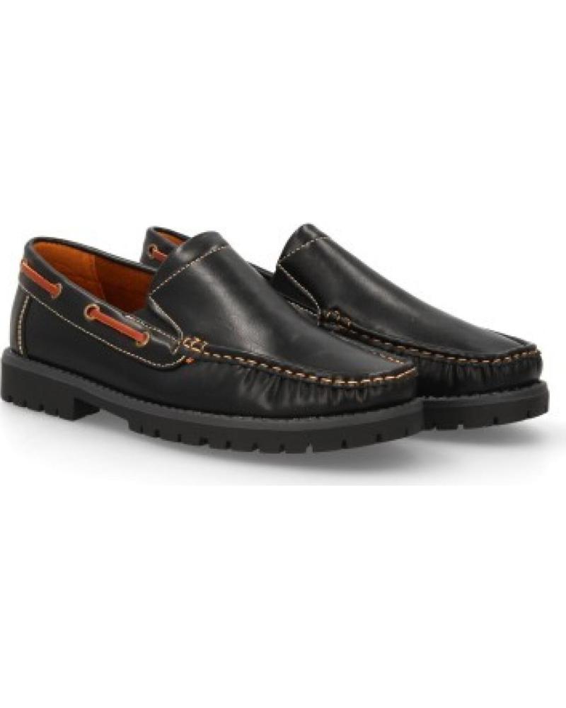 MOCASINES DE CUERO SPORT3PUNTO0 VRAE-100 NEGRO HOMBRE VARIOS COLORES