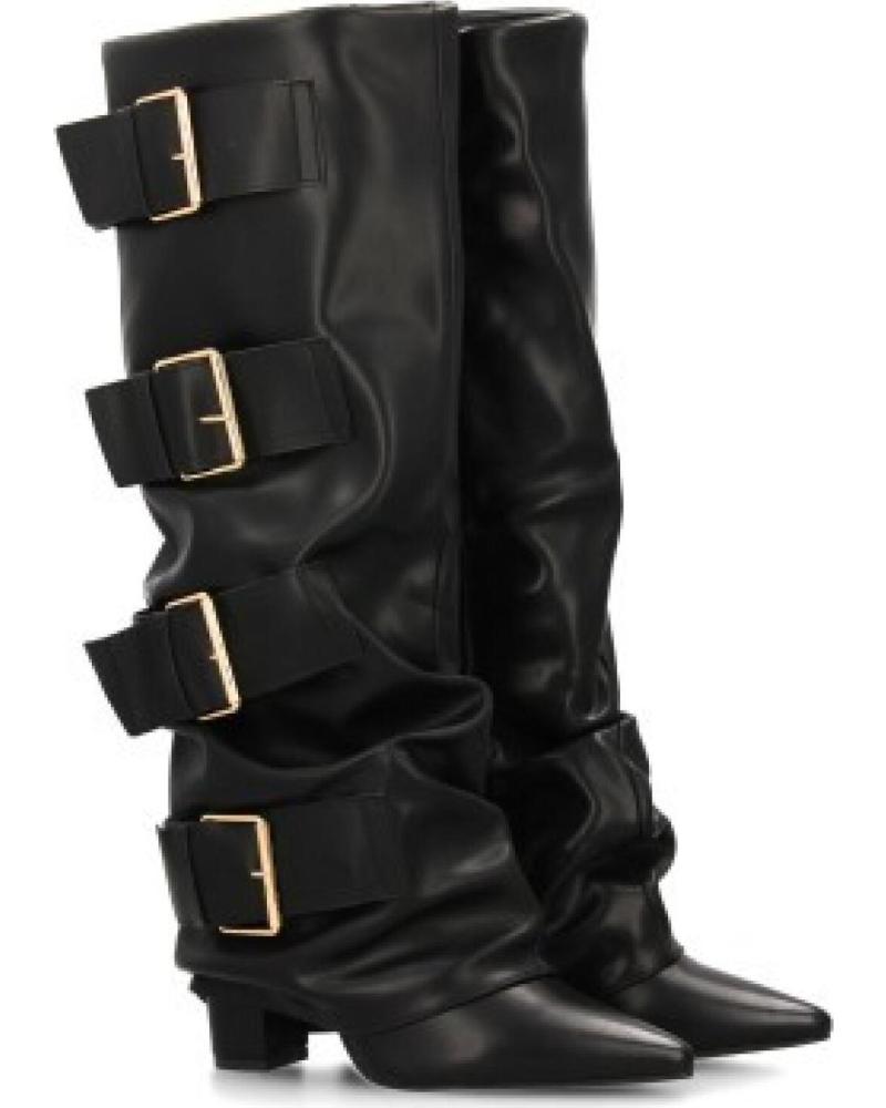 BOTAS ALTAS DE CUERO SPORT3PUNTO0 CON HEBILLAS MODELO 7677A VARIOS COLORES