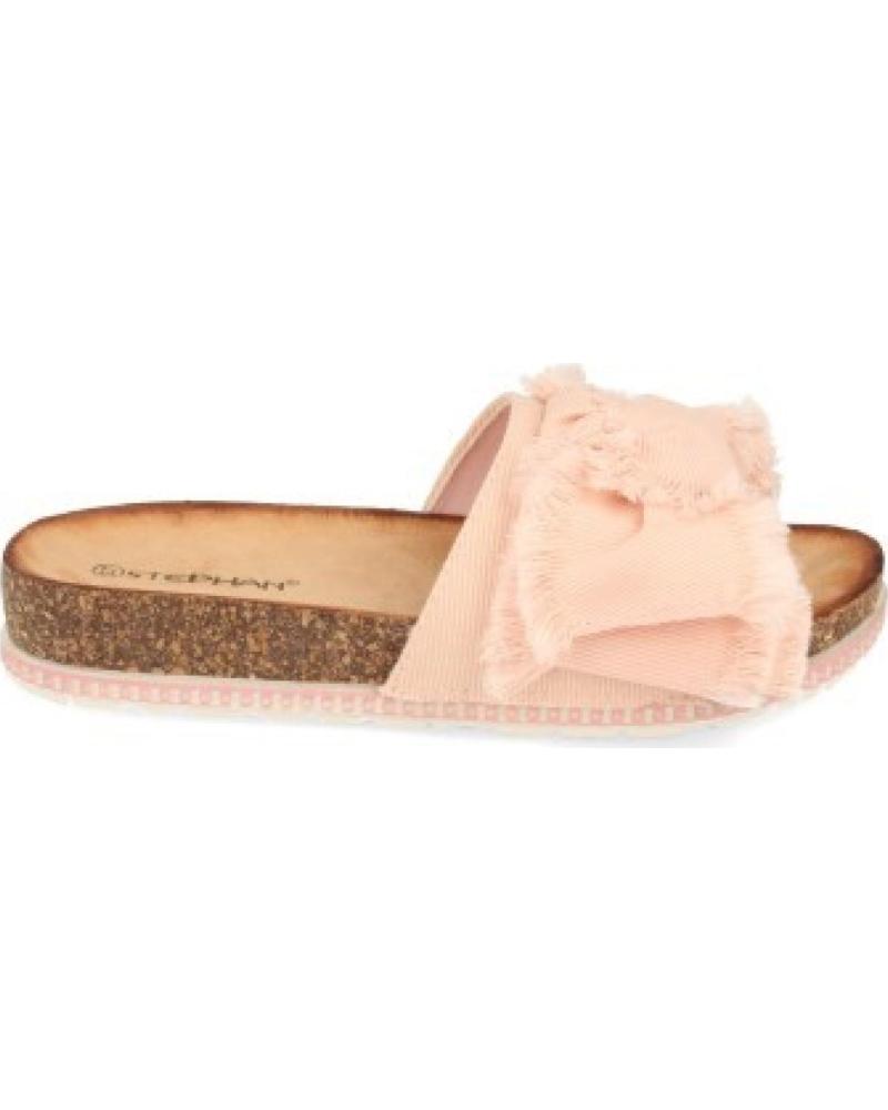 SANDALIAS PLANAS DE CORCHO SPORT3PUNTO0 CON DETALLE DE VOLANTES MODELO WSL-109 VARIOS COLORES