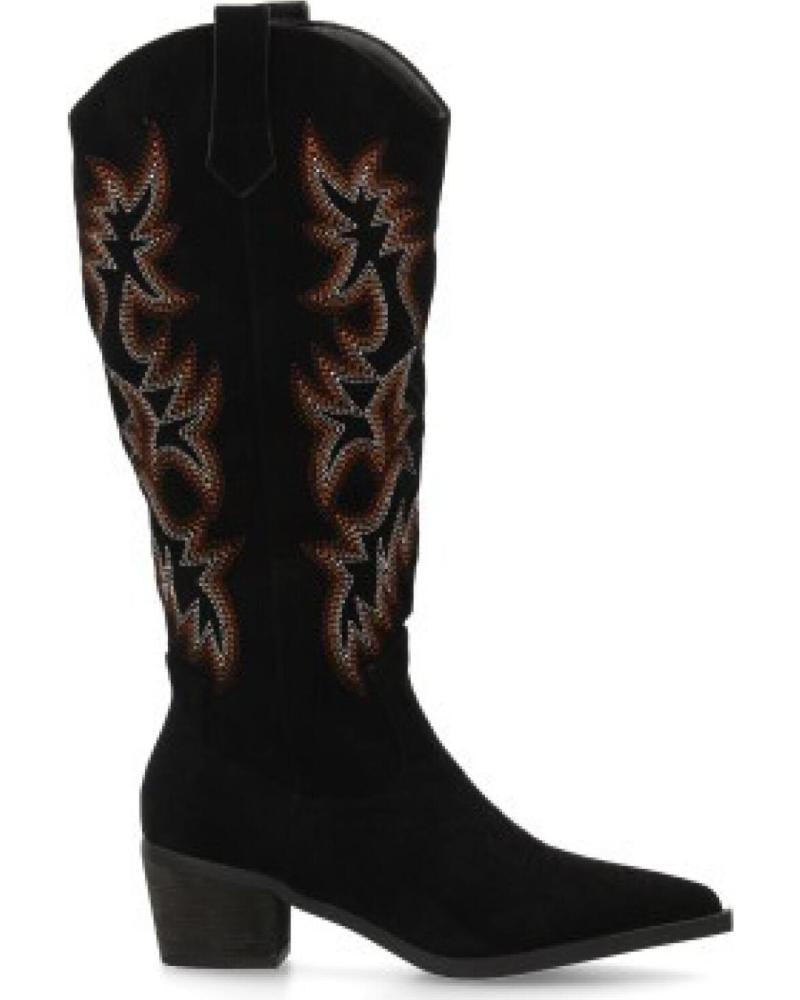 SPORT3PUNTO0 YG876 BOTAS COWBOY CAÑA ALTA BORDADAS MUJER VARIOS COLORES