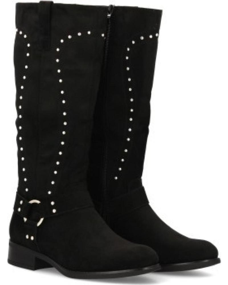 BOTAS ALTAS NEGRAS SPORT3PUNTO0 CON TACHUELAS VARIOS COLORES