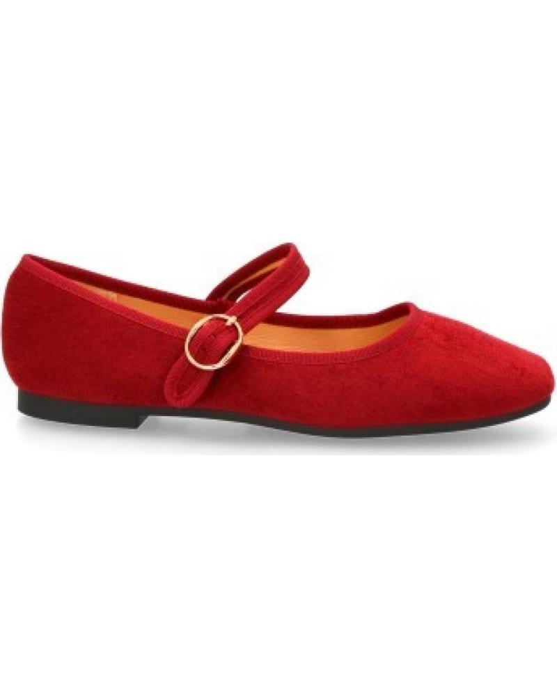 ZAPATOS BAILARINA SPORT3PUNTO0 XHS911 CON CORREA BURDEOS MUJER VARIOS COLORES